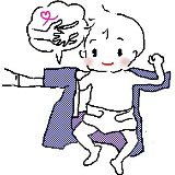 ベビー服の着せかた